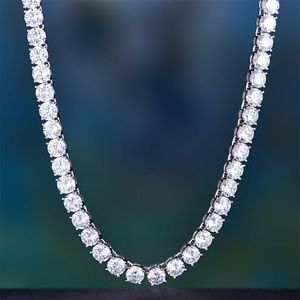 moissanite diamond tennis necklace
